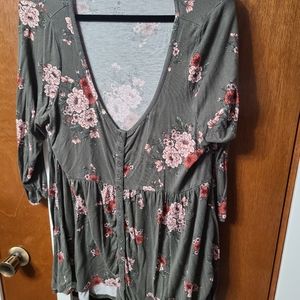 Torrid Floral Print Top